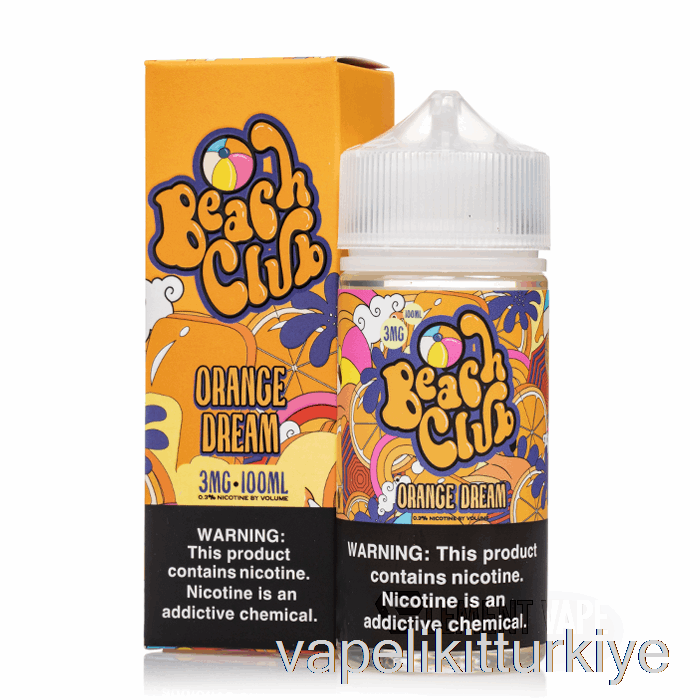 Vape Türkiye Orange Dream - Beach Club - 100ml 3mg